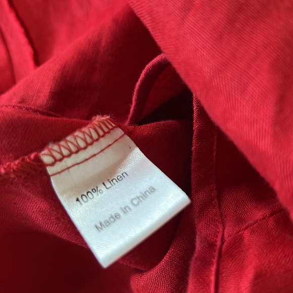 Peacock Ways linen art tunic - Picture 7 of 8